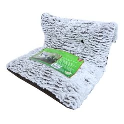 HANGMAT DE LUXE WIT/BRUIN MET KNOOP