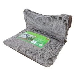 HANGMAT DE LUXE LANGHARIG ZILVER/BRUIN