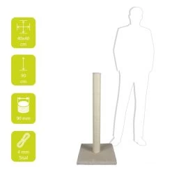 Ebi CLASSIC KRABPAAL HIGHPOST CREAM 82CM