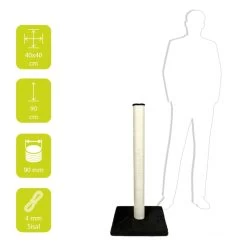 Ebi CLASSIC KRABPAAL HIGHPOST ZWART 82CM