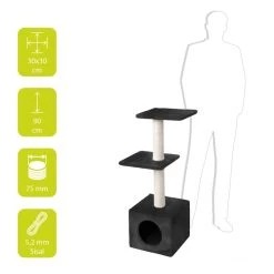 Ebi CLASSIC KRABMEUBEL PALAZZO ZWART 90CM