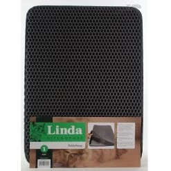 KATTENBAK MAT DUBBEL 40X55CM ZWART