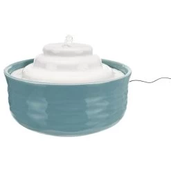 DRINKFONTEIN KERAMIEK PETROL/WIT 1.5L