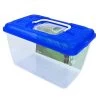 AQUARIUM MET KAP PLASTIC BLAUW 3.8LTR -MeowAndMutt Mart 341882