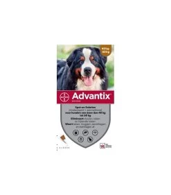 Advantix 600, Voor Honden Van 40-60kg, 4 Pipetten