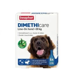Beaphar Dimethicare Line-on Hond 6 Pipetten Meer Dan 30kg