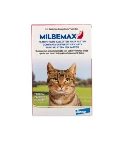Milbemax Ontwormtablet Grote Kat 2-8kg 2 Stuks