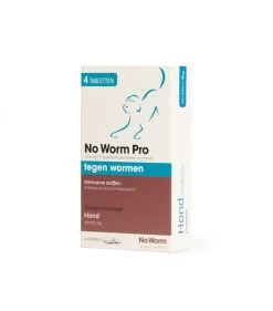 No Worm Pro Hond Vanaf 5kg , 4 Tabletten